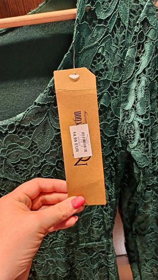 Vestido verde de fiesta/graduación