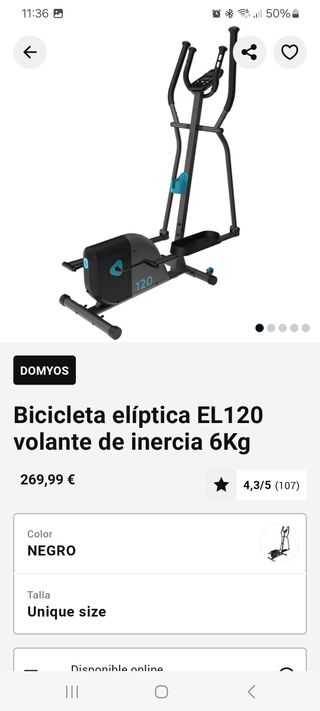Bicicleta elíptica EL120 Decathlon