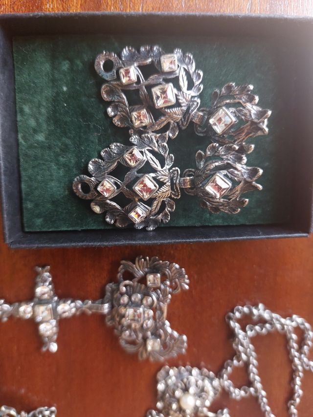 Conjunto aderezo fallera plata opción peineta