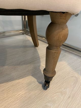 Sillon poltrona lino beige