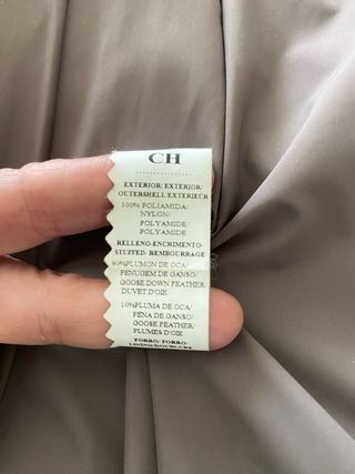 Chaqueta anorak de plumón de Purificación García