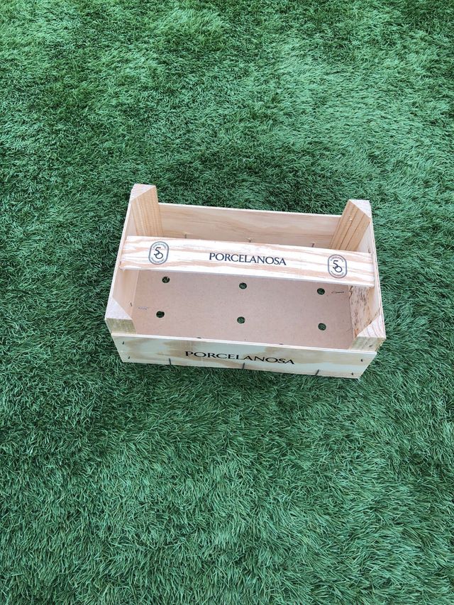 Cajita madera con asa