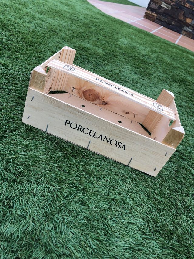 Cajita madera con asa