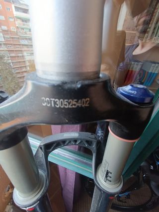 Horquilla bicicleta MTB rock shox