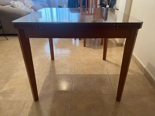 Mesa comer extensible + 4 sillas a juego