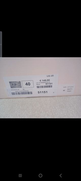 Sneakers LIU JO Wonder Up 03 blanco (talla 40)