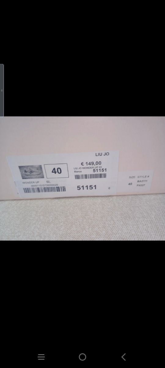 Sneakers LIU JO Wonder Up 03 blanco (talla 40)