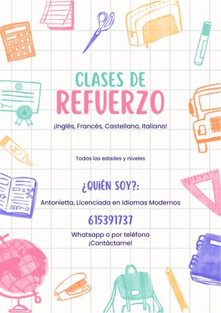 CLASES de INGLES y refuerzo Tarragona