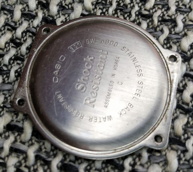 Fondello orologio casio 801 DW 5300