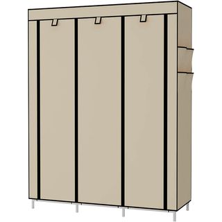 Armario Vestidor Beige Tela 170x127x45 Cm NUEVO