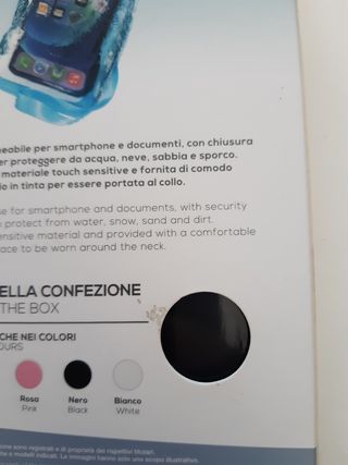 Custodia impermeabile nera