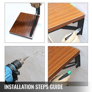 Staffe per Mensole Pieghevoli 24 Pollici Confezion