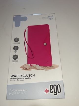 Portafoglio fucsia cellulare e carte