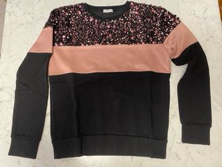 Felpa ragazza con pailettes