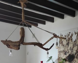 Lámpara Madera Marina