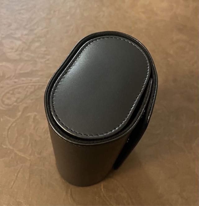 Funda relojes cuero sintetico. 2 huecos