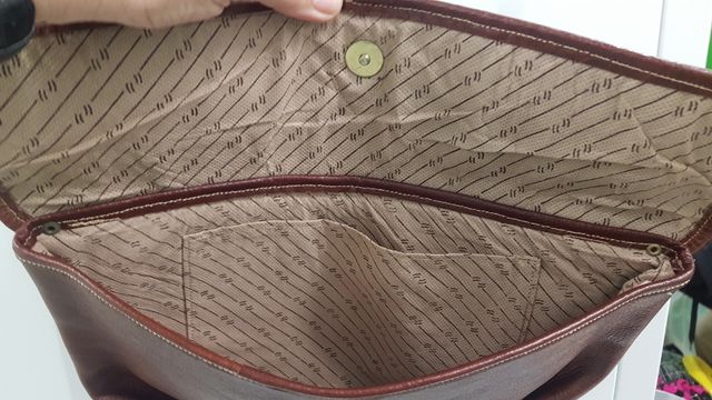 Bolso de mano de piel