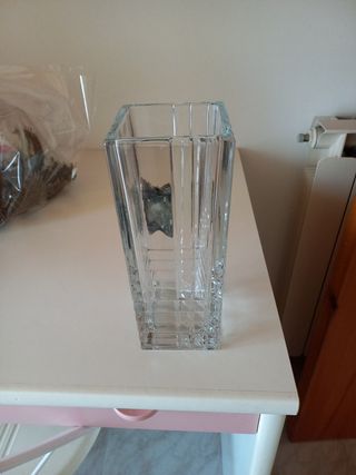 Vaso in vetro e argento