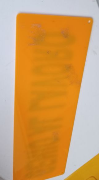 Targa plexiglass "GENIO AL LAVORO"