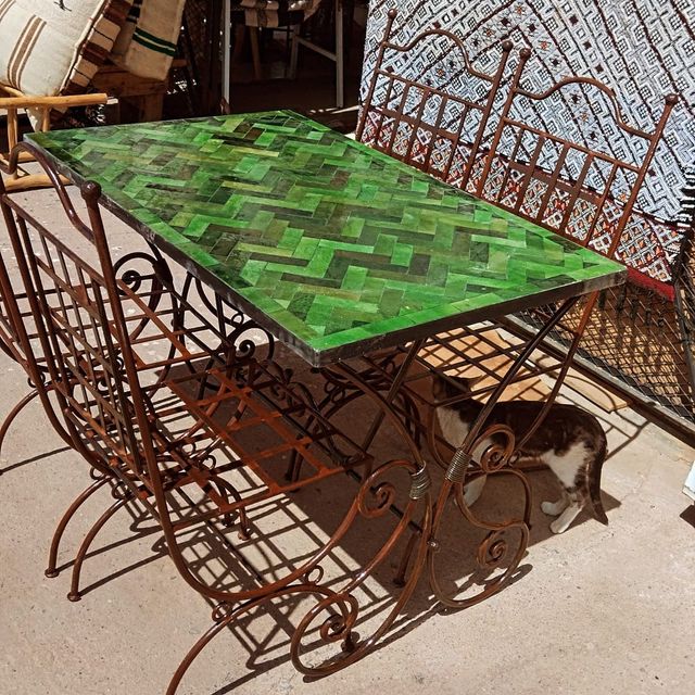 Mesas de mosaico de Marrocos