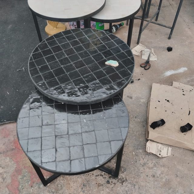 Mesas de mosaico de Marrocos