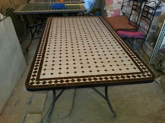 Mesas de mosaico de Marrocos