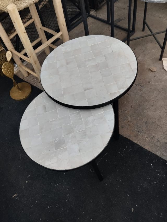 Mesas de mosaico de Marrocos