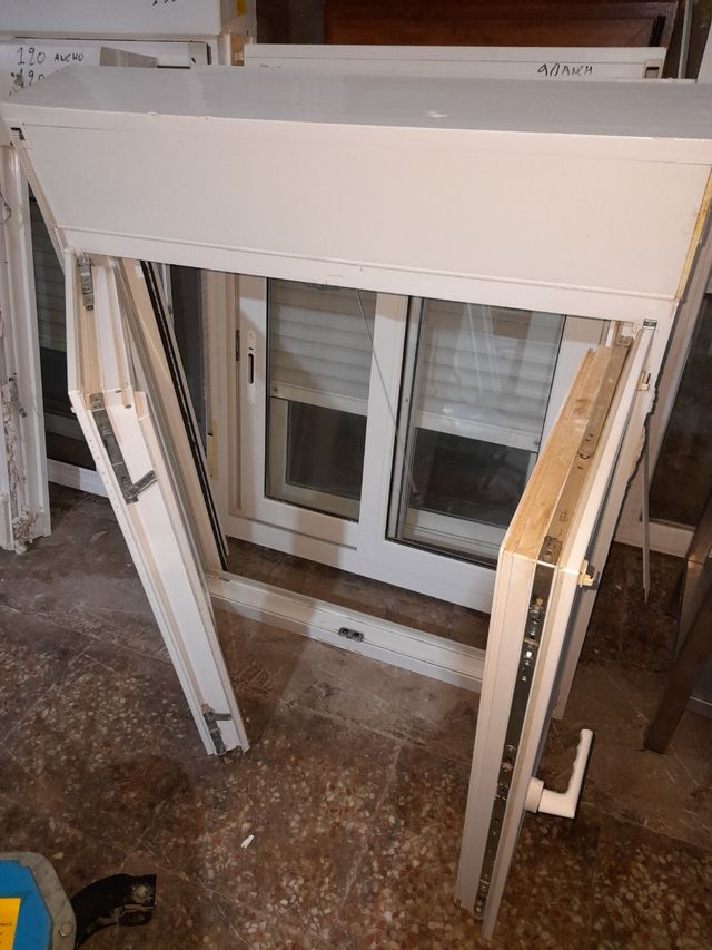 ventana pvc cristal climalit y mosquitera