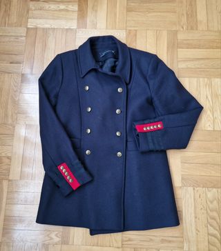Chaqueta militar paño Zara marino