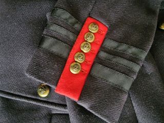 Chaqueta militar paño Zara marino