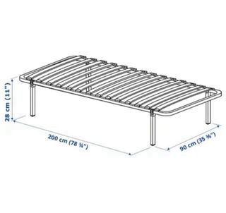 Cama 90x200cm Ikea KRAKHELLA
