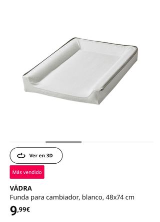 Cambiador con funda