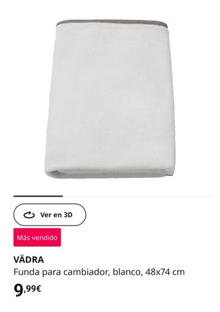 Cambiador con funda