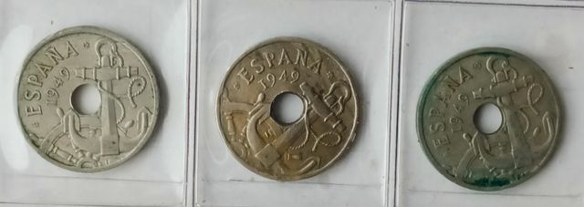 5 Monedas 50 céntimos España 
