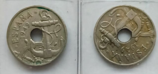 5 Monedas 50 céntimos España 