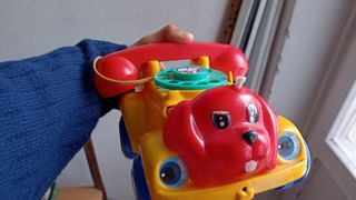 Cane automobile telefono giocattolo vintage