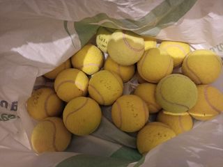  Pelotas de tenis usadas/ desgastadas
