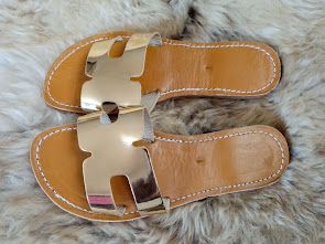 Sandalias de piel dorado Talla 37 hasta la 41