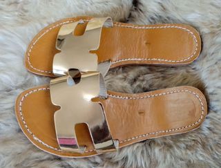 Sandalias de piel dorado Talla 37 hasta la 41