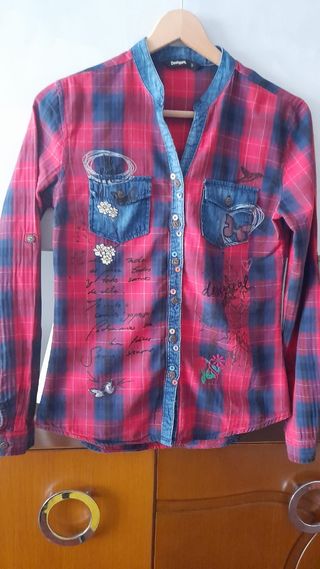 Camisa de cuadros mujer