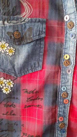 Camisa de cuadros mujer