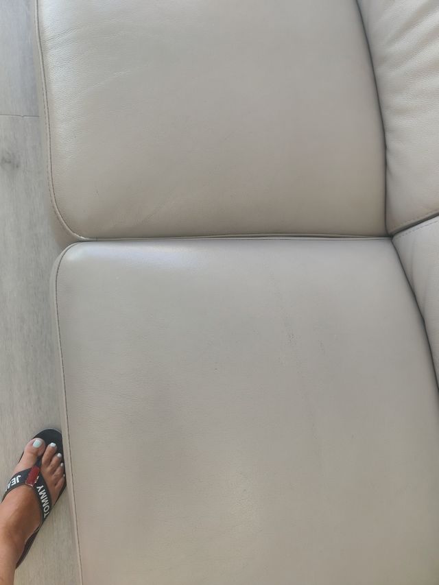 SOFA PIEL lineal 4 relax motor PEDRO ORTIZ