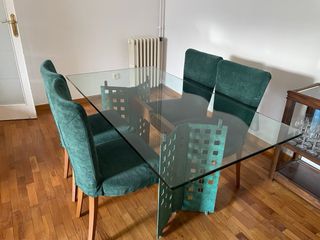 Confezione da 4 sedie da pranzo rimovibili