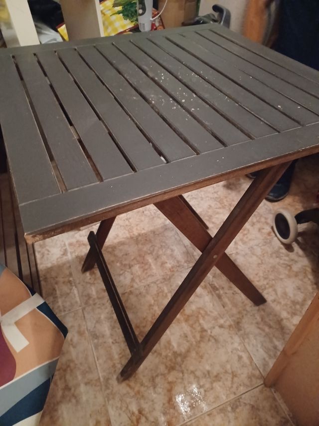 Mesa jardín plegable