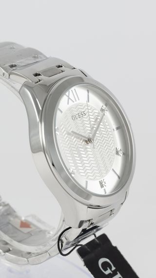 Guess Quartz Steel Silver Dial Ref: U1341G1