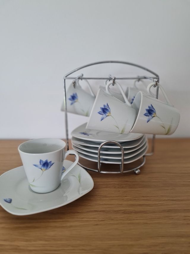 Juego café 6 servicios + soporte