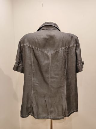 Camisa manga corta PUNTO ROMA gris