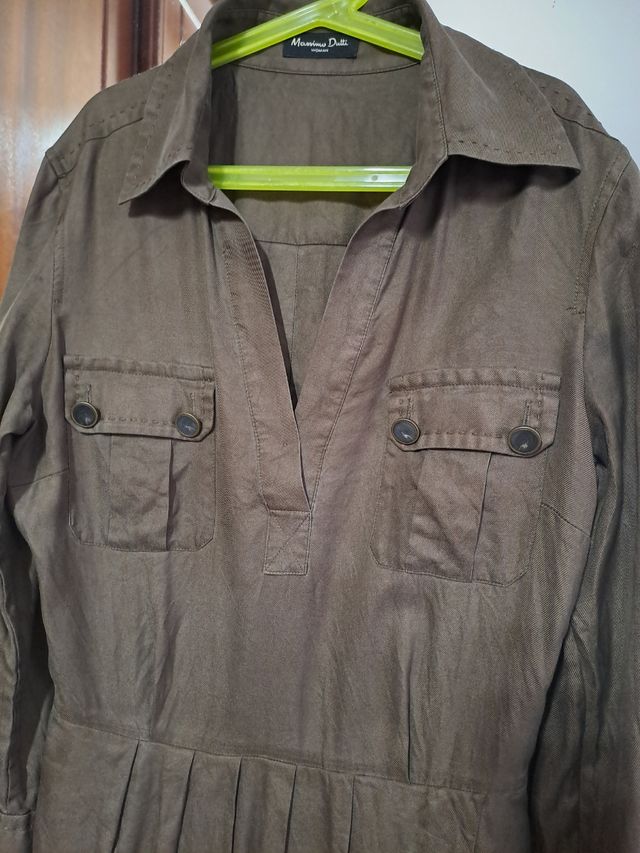 Vestido corto asimétrico Mássimo Dutti