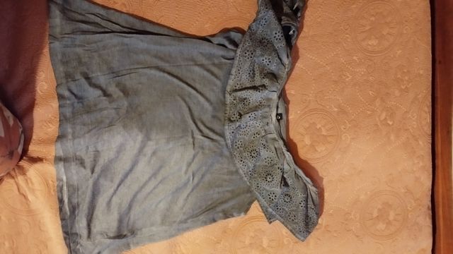 Maglietta in cotone scollo largo