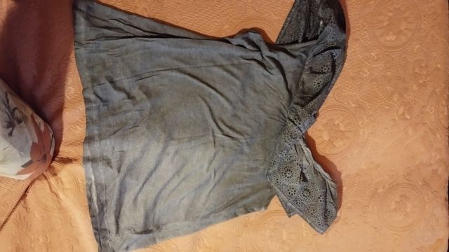 Maglietta in cotone scollo largo